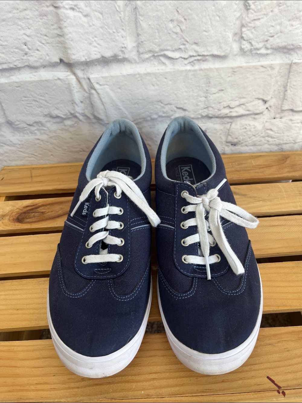 Keds Ortholite Navy Blue Canvas Casual Comfort Sneakers 9.5